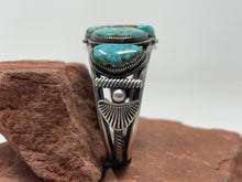 Load image into Gallery viewer, 6.5 Inch Five Stone Turquoise Cuff by Navajo GP