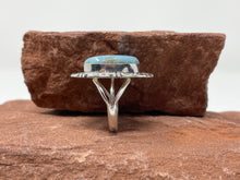 Load image into Gallery viewer, Size 8.5 Larimar Ring by Navajo Robert Shakey