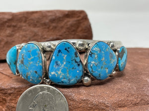 5 Stone Turquoise Bracelet by Nakai Trading