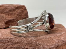 Load image into Gallery viewer, Labgrown Amber Bracelet Handmade by Navajo Augustine Largo