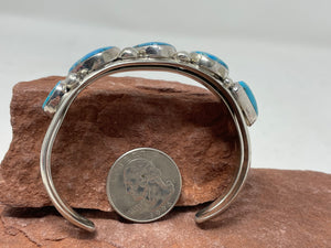 5 Stone Turquoise Bracelet by Nakai Trading
