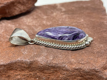 Load image into Gallery viewer, 2 inch High Dome Charoite Pendant by Running Bear Shop