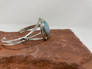 Larimar Bracelet Handmade by Navajo Eloise Kee