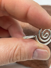 Load image into Gallery viewer, Sterling Silver Whirlwind Pendant and Earrings by Navajo Marilyn Preston