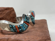 Load image into Gallery viewer, Inlay Tadpole Bracelet by Navajo Larry Castillo
