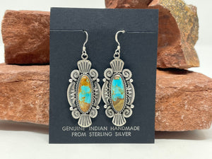 Turquoise Earrings by Navajo Michael & Rosita Calladitto